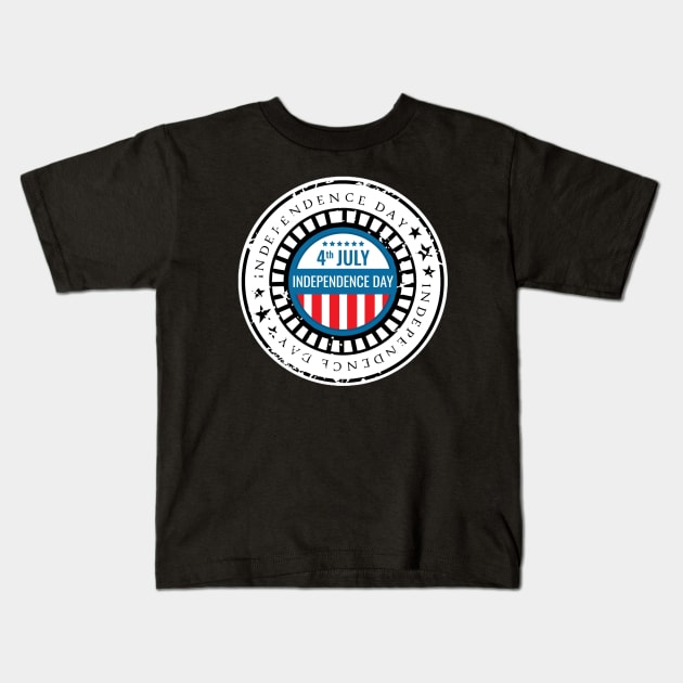 4th Of July 2020 Kids T-Shirt by DZCHIBA